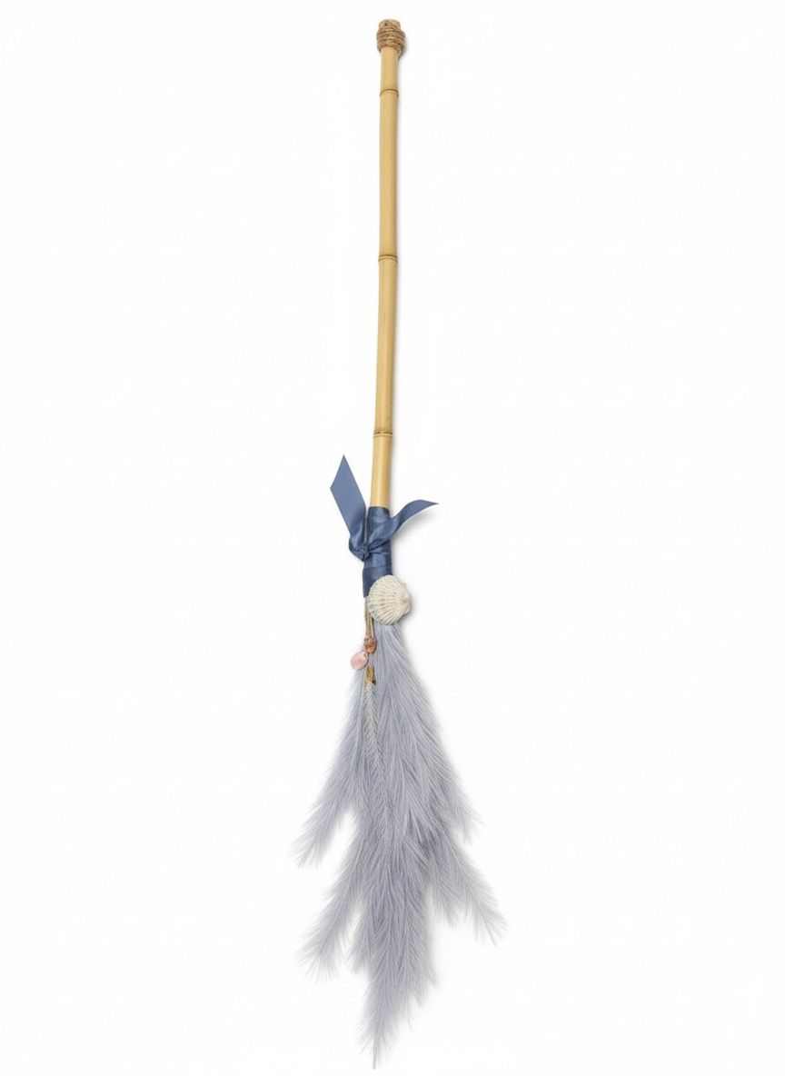 Blue Seashell Broom