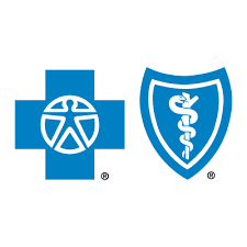 Blue Cross and Blue Shield logos on a white background
