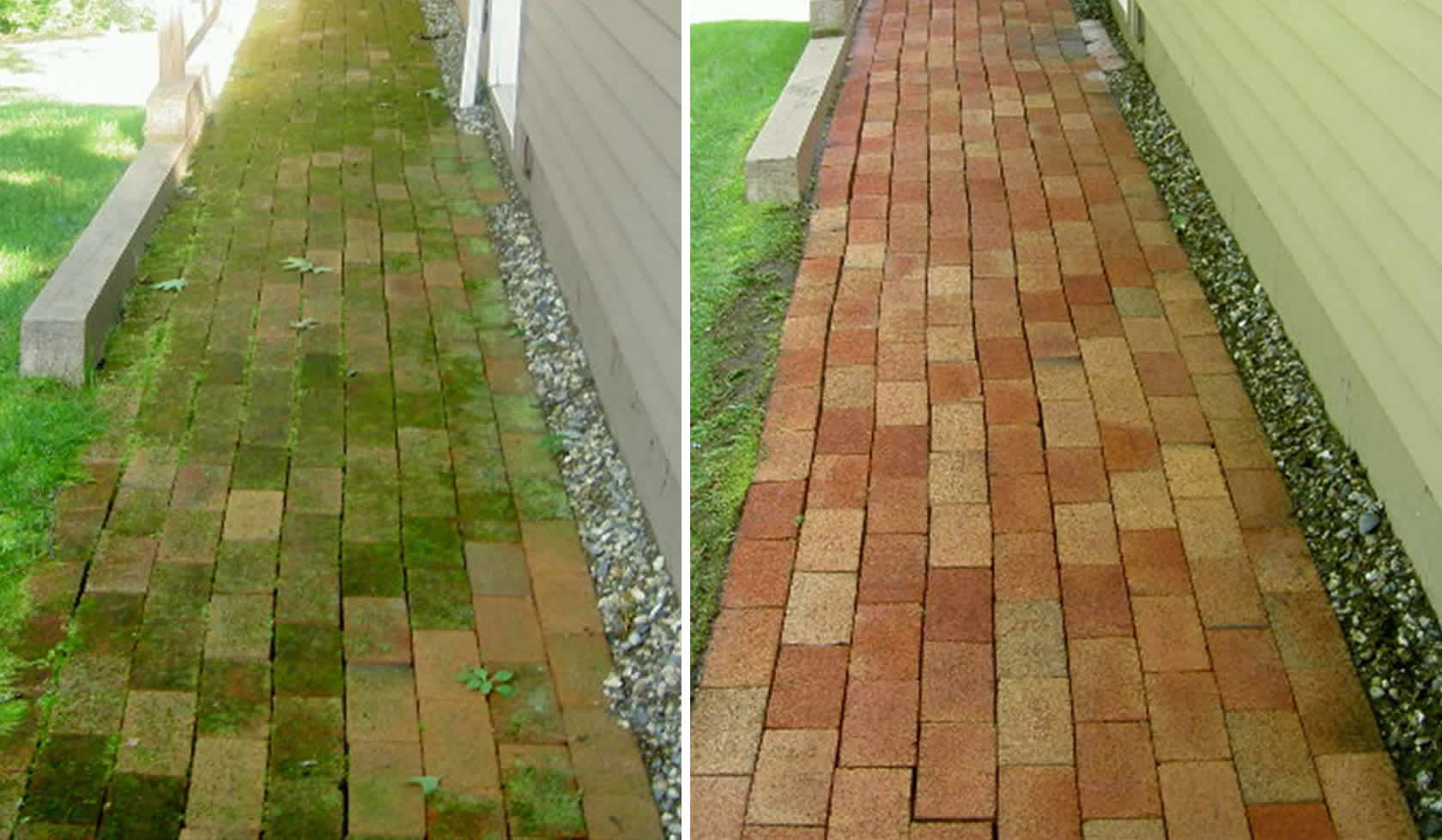 brick cleaning pressure washing service