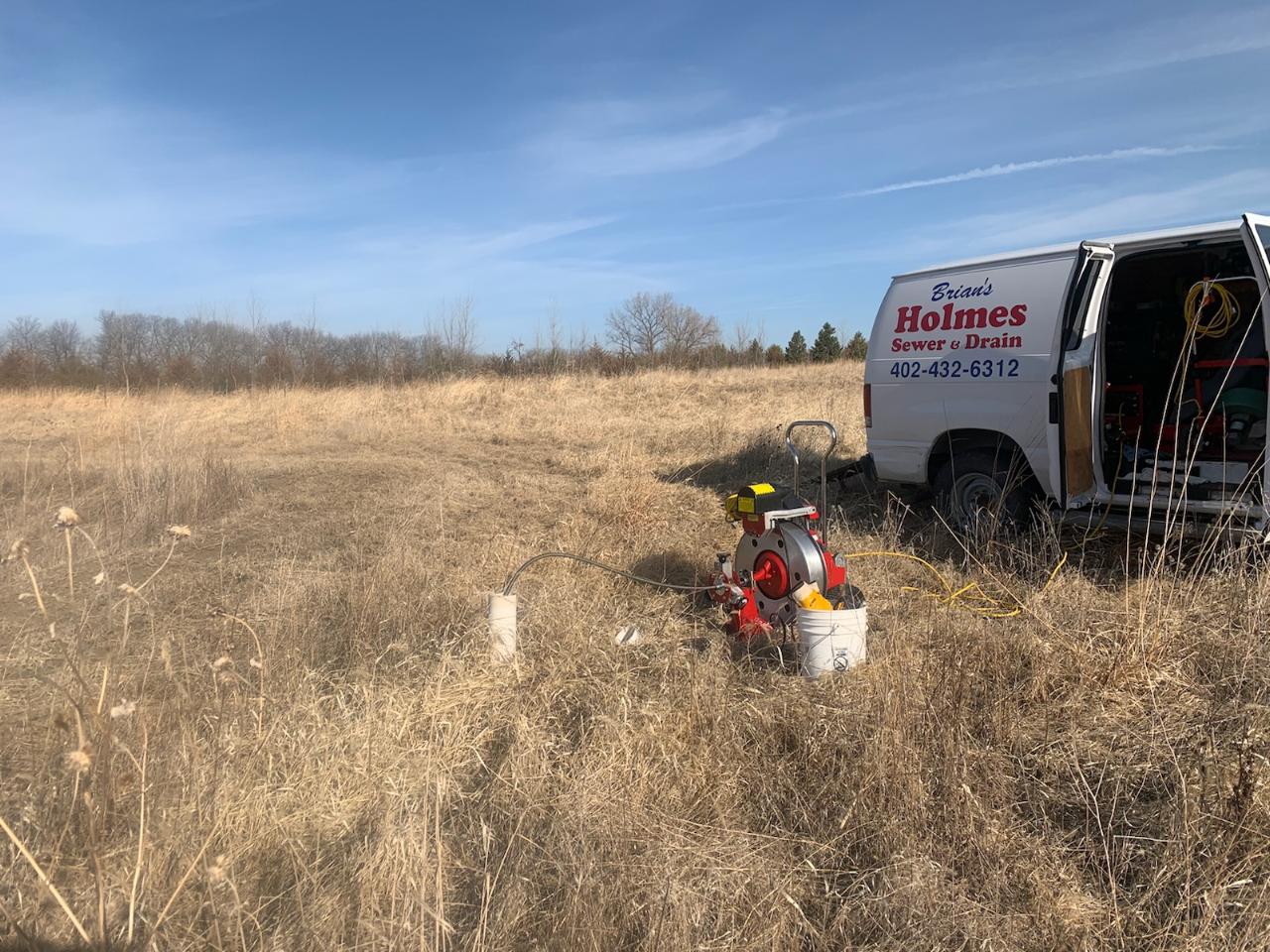 Installation of Cable for Sewer Drain - Lincoln, NE - Brian's Holmes Sewer and Drain Installation of Cable for Sewer Drain - Lincoln, NE - Brian's Holmes Sewer and Drain