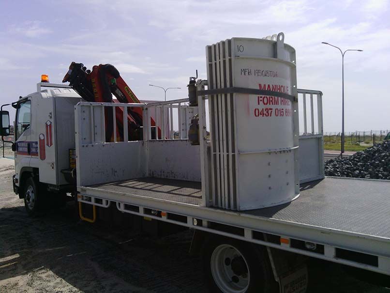 Manhole Form Hire truck