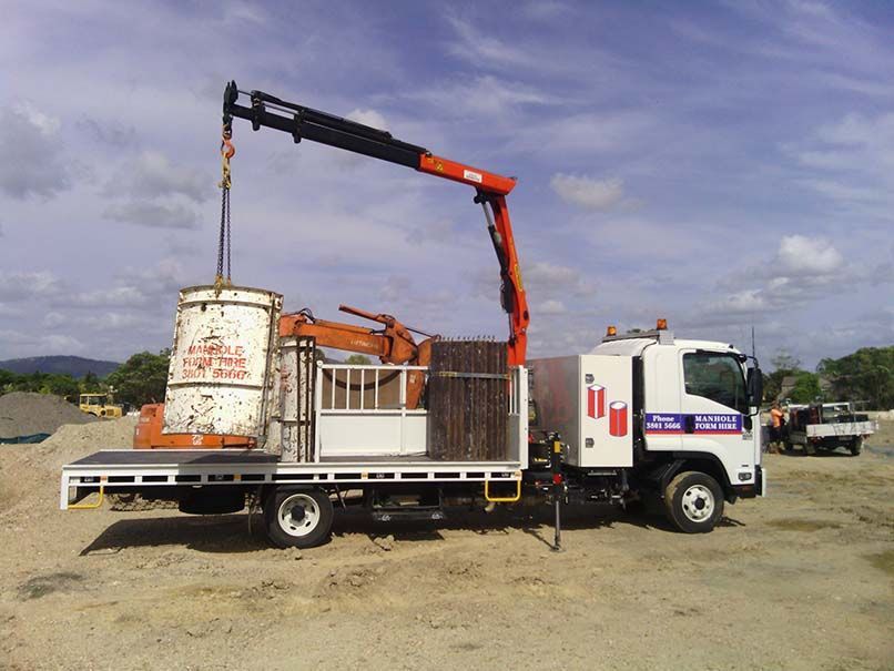 Manhole Form Hire truck