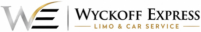 Wyckoff Car Service logo with black paper airplane icon and bold black text on white background