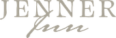 Jenner Inn logo in light gray, with a cursive “Inn” underneath “Jenner”.
