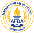 NFDA logo on blue background with “National Funeral Directors Association” text