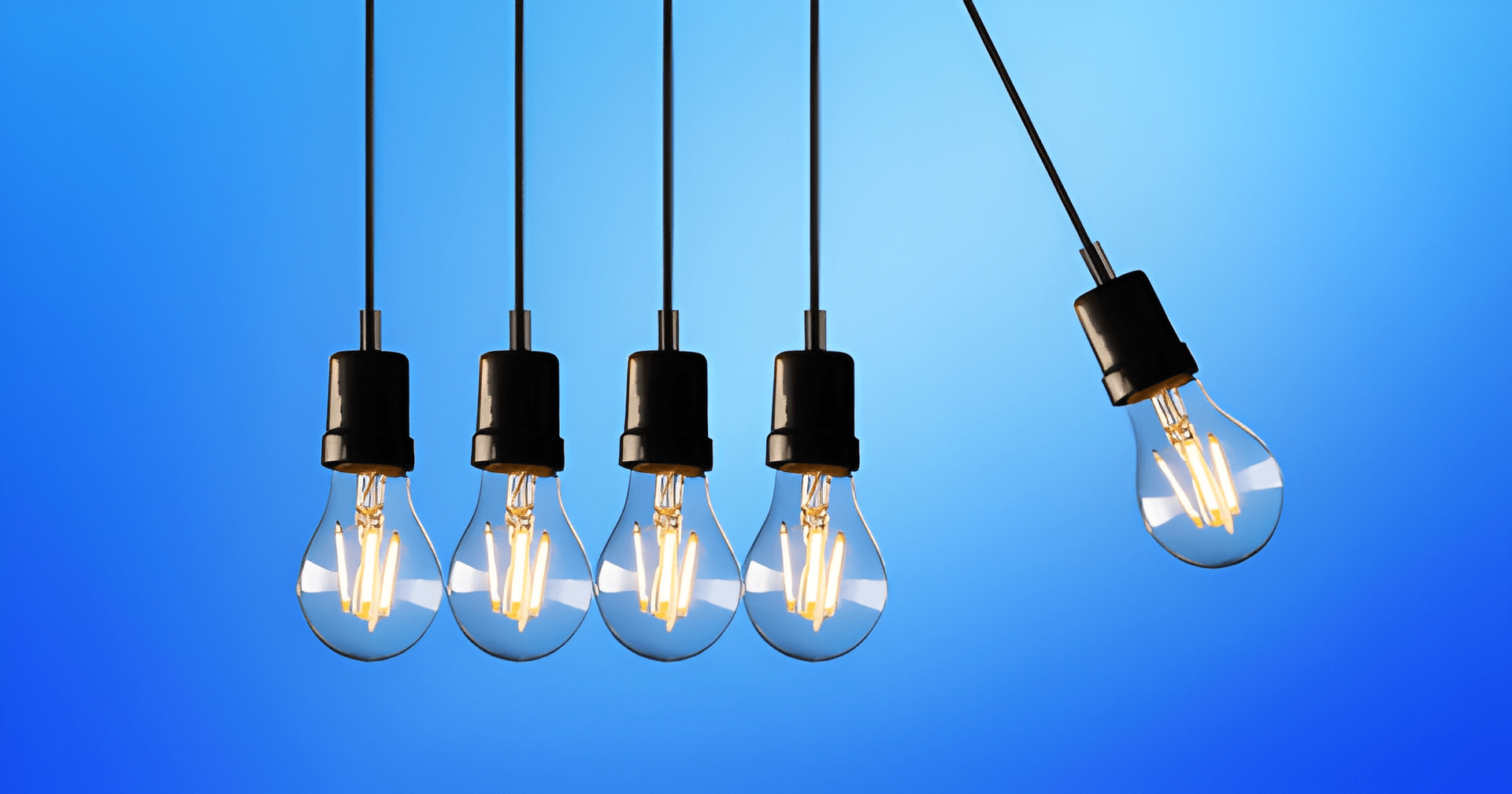 Five Edison-style lightbulbs — Midcoast Financial Planning Group in Tuncurry, NSW