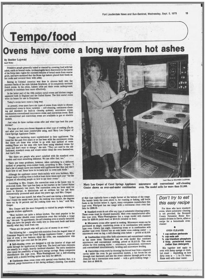 Newspaper — Coral Springs, FL — Coral Springs Appliance Center Inc