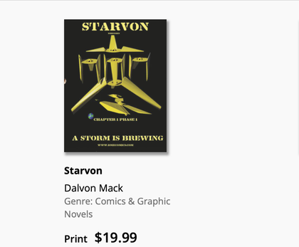 Starvon Chapter 1 Phase 1 comic book