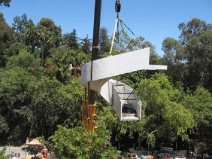 white spiral stairs lifted towards the residential property