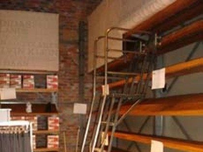 metal library ladder