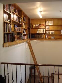 Wood Library ladder