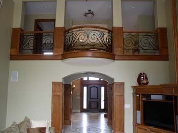 custom curved wood stairs