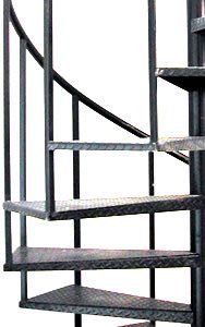 spiral metal stair