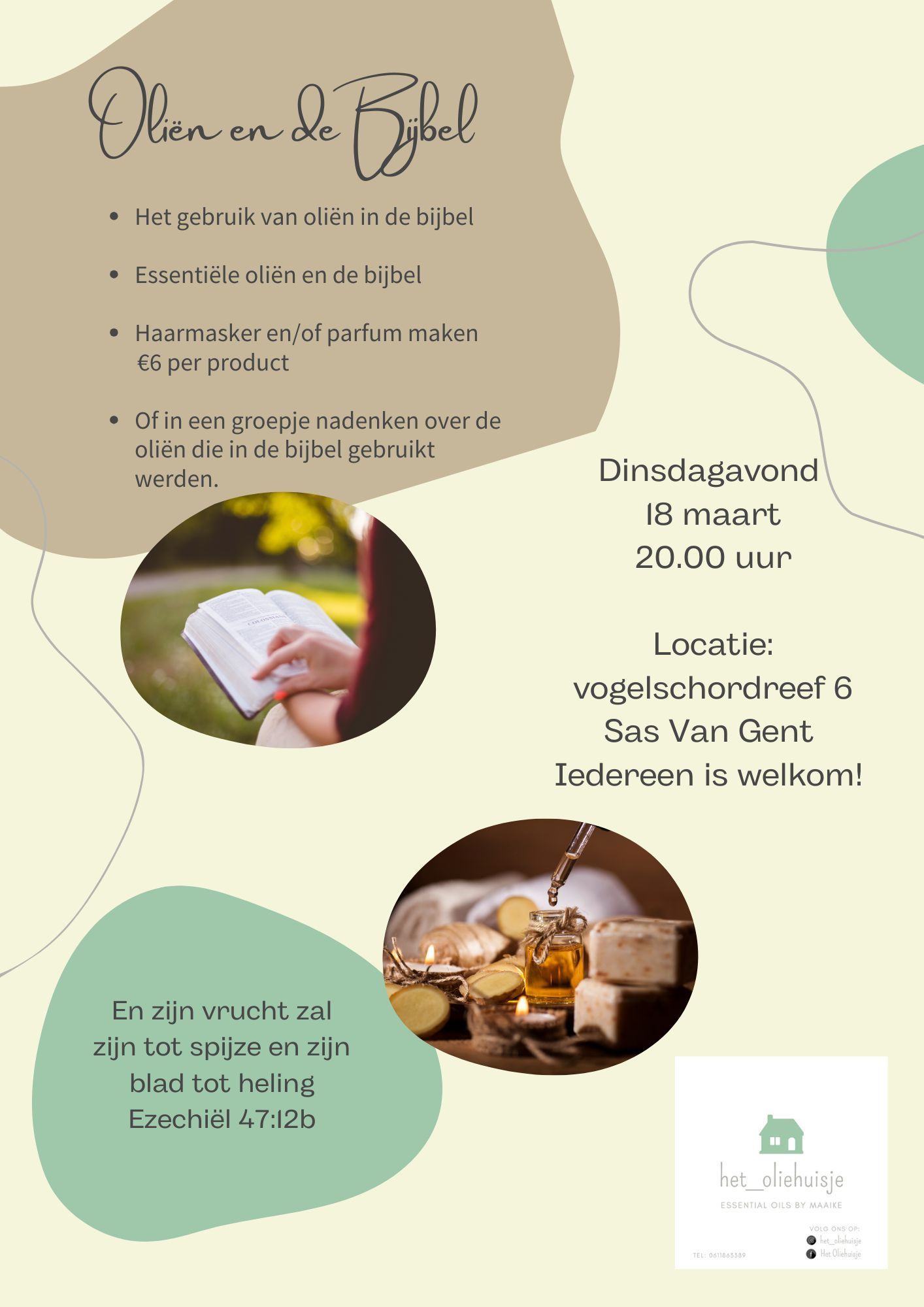 Avond oliën en de bijbel 10 september