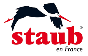 A logo for staub en france with a stork on it