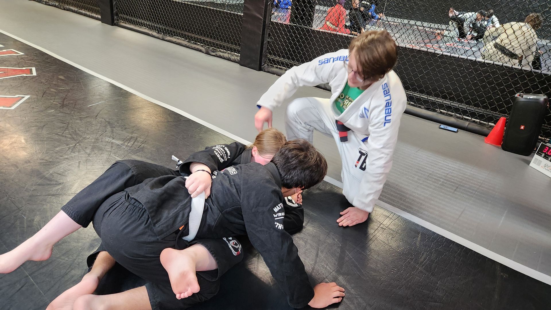 2 young Brazilian Jiu-Jitsu students 