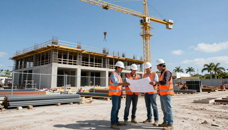 Florida commercial construction site, subject of a construction dispute