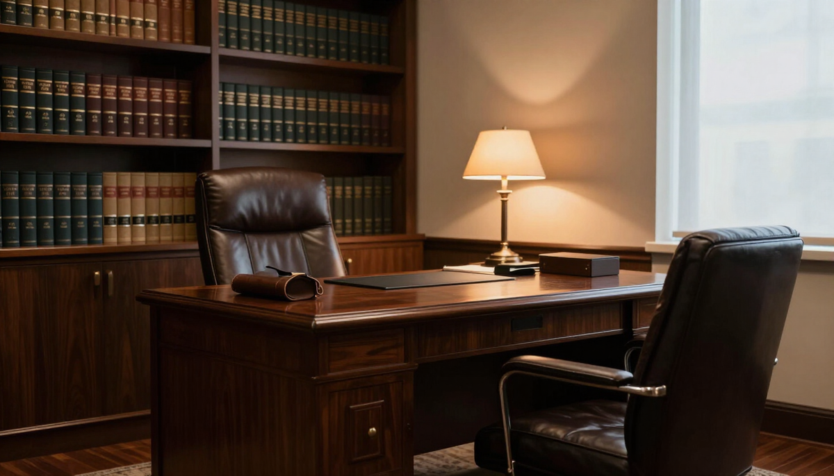 Professional law office interior at Hutchinson & Huffman, P.A. in West Palm Beach