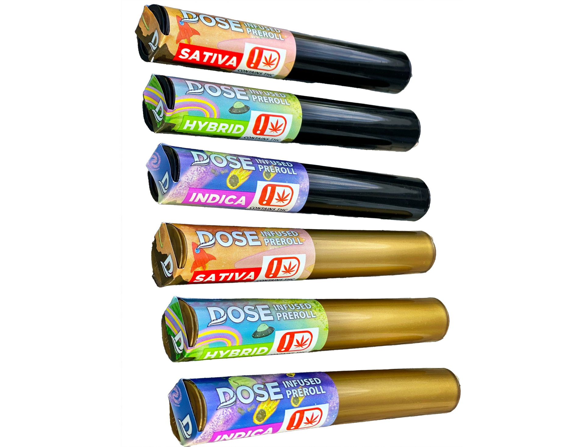 A bunch of different colored tubes stacked on top of each other on a white background.