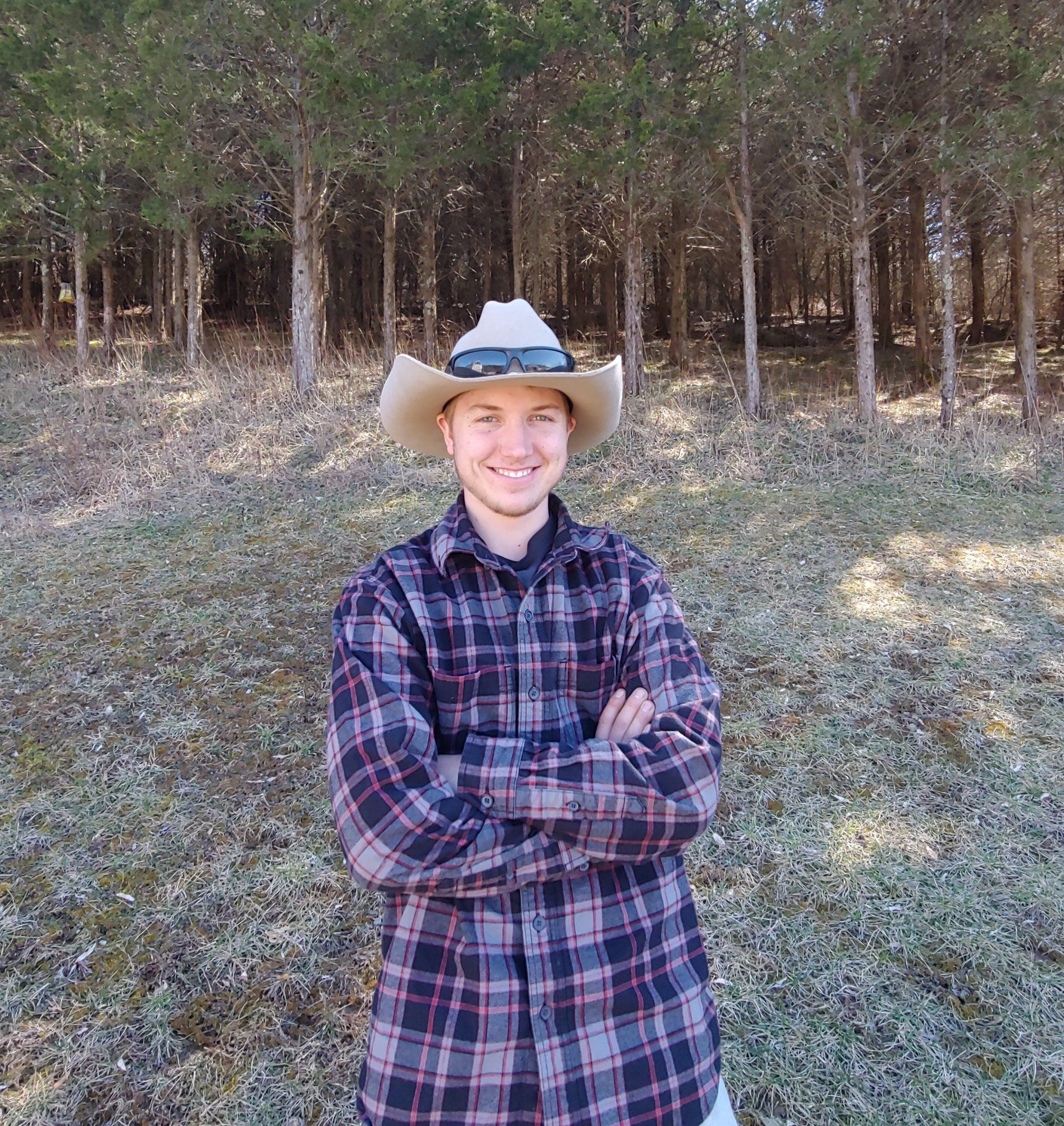 boy in cowboy hat.