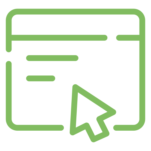 Blue Arrange Online Icon