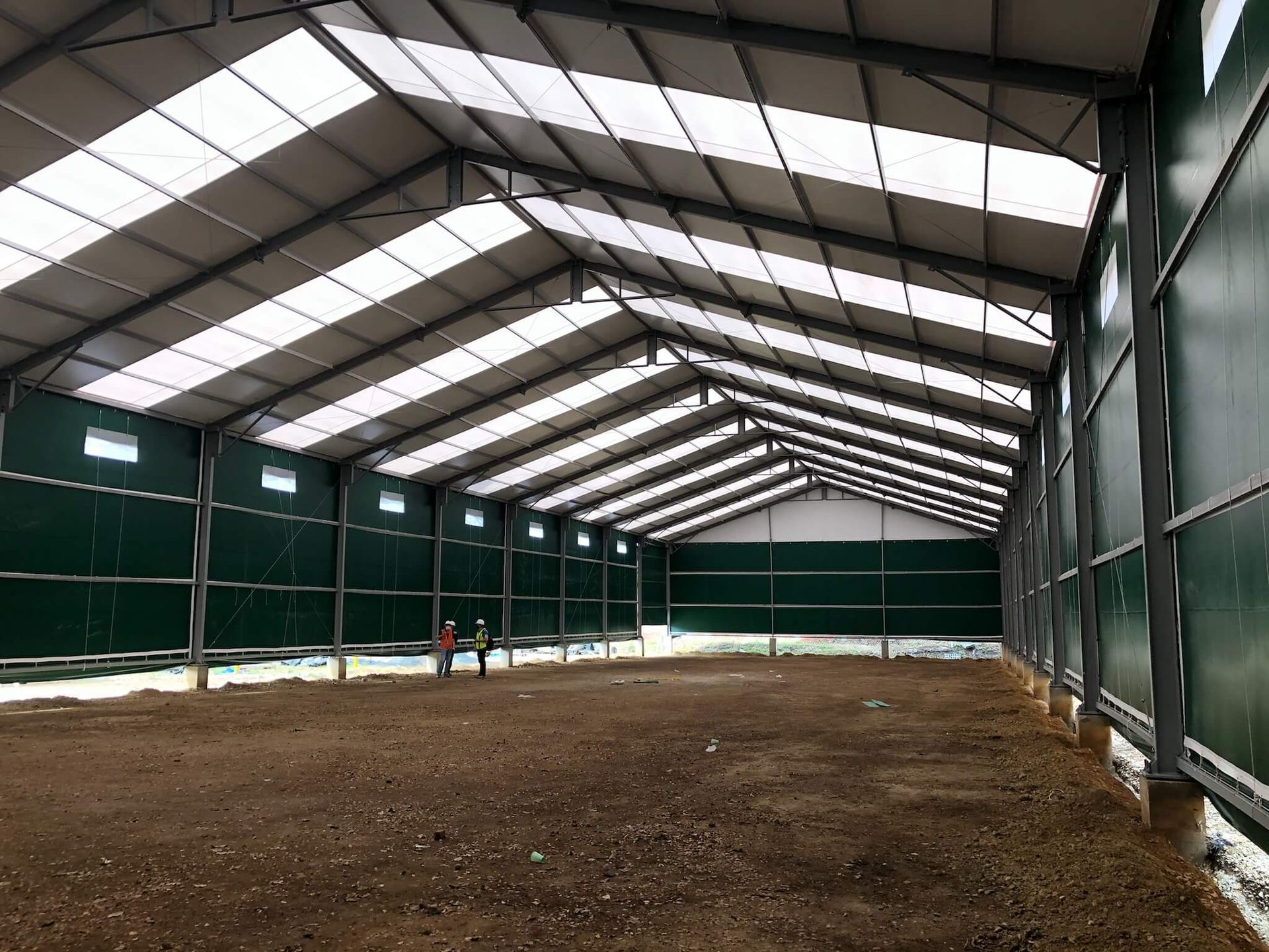 Carpa Industrial en Yotoco Valle, Se usa para almacenamiento de fertilizantes.