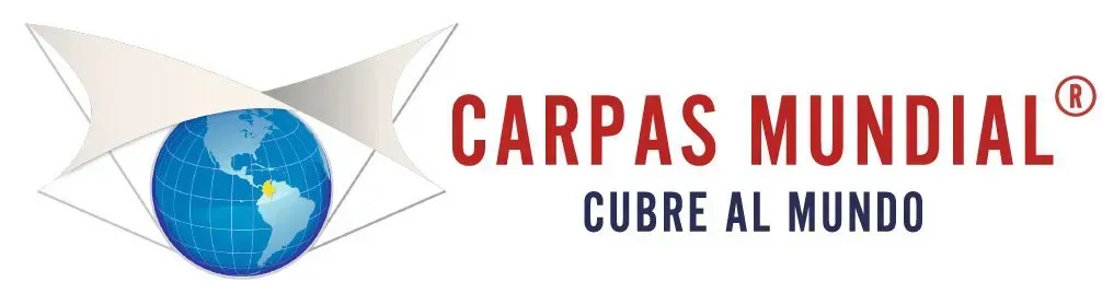 Logo horizontal Carpas Mundial SAS, Fabricante de Carpas Industriales.