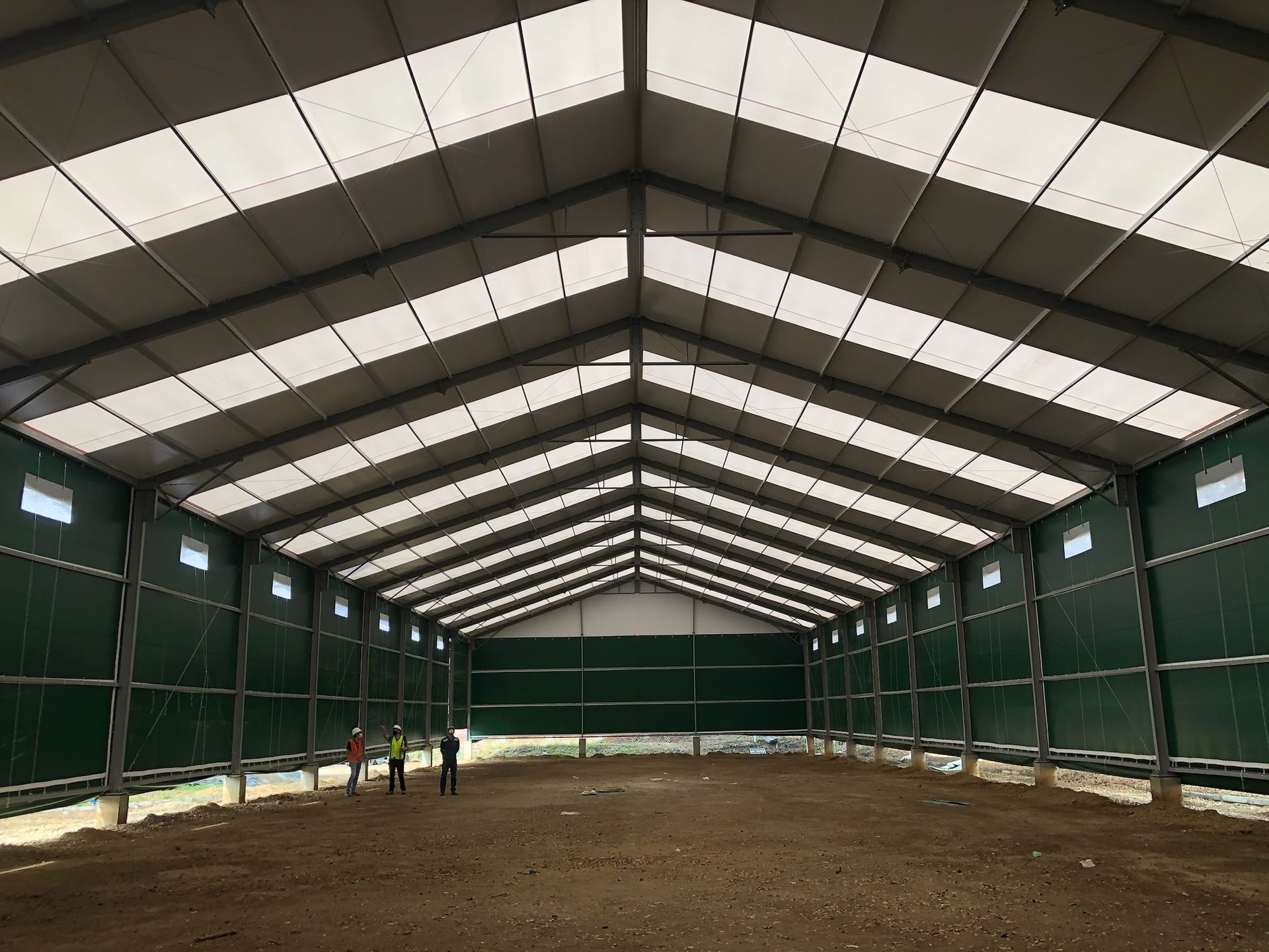 Carpa Industrial en Media Cano, Valle del Cauca, Precisagro, Almacenamiento de Fertilizantes. 