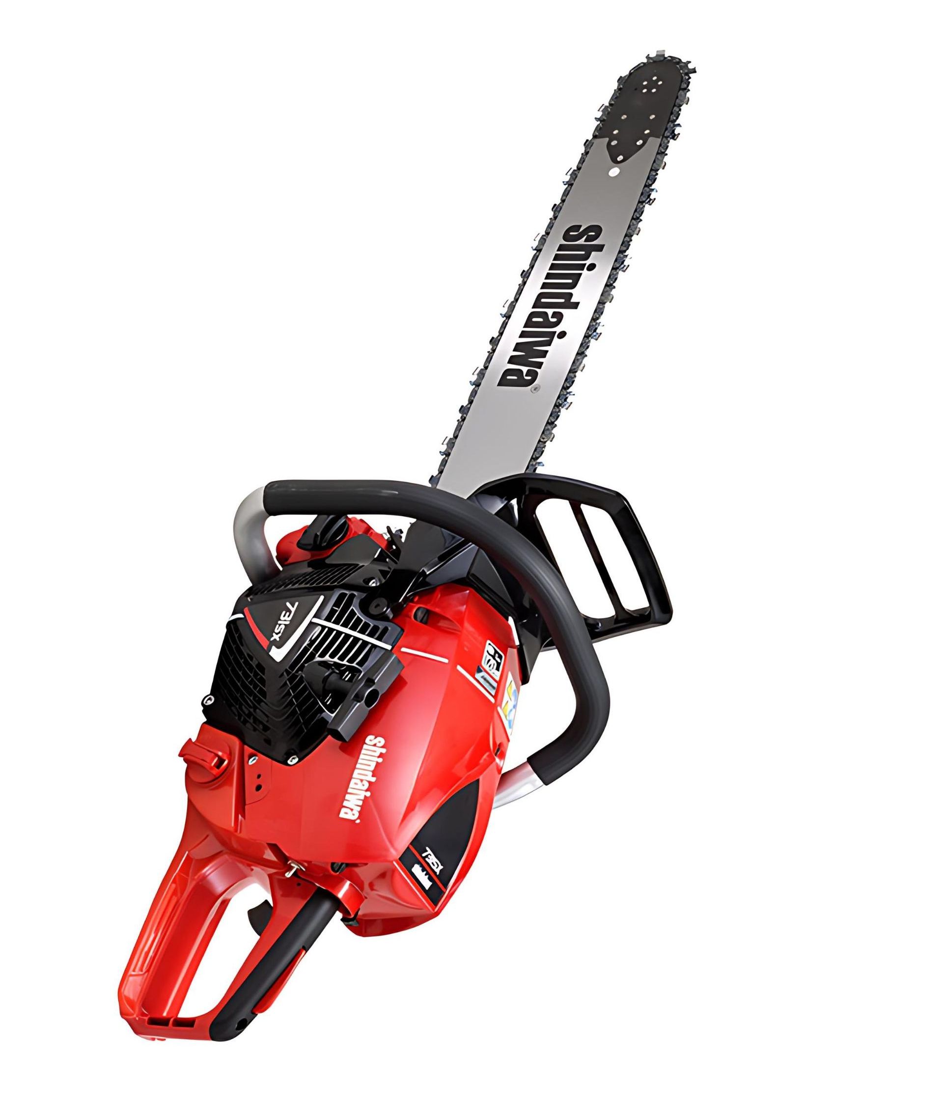 A Red Chainsaw is Sitting on a White Surface — Diamond Service Centre In Lismore, NSW