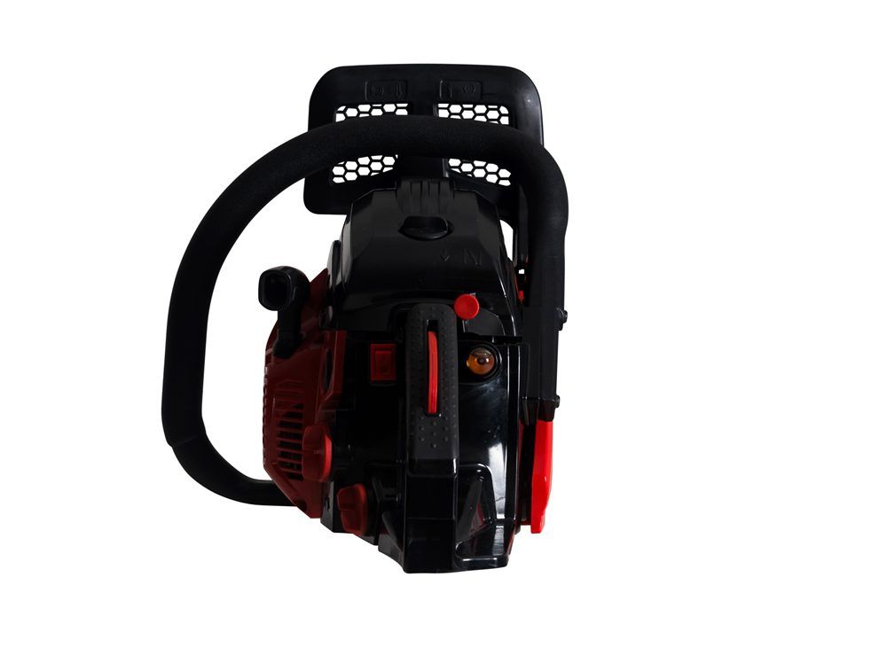 A Black and Red Chainsaw on a White Background — Diamond Service Centre In Lismore, NSW