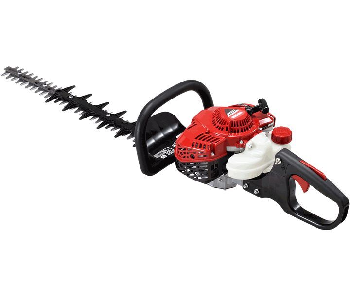 A Red and Black Hedge Trimmer on a White Background — Diamond Service Centre In Lismore, NSW