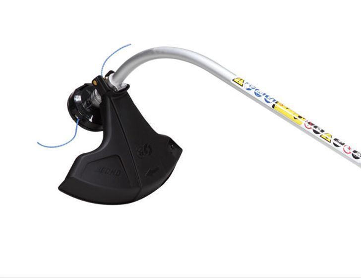 A Close Up of a Trimmer With a Safety Sticker on It — Diamond Service Centre In Lismore, NSW