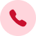 Pink circular phone icon with a red handset symbol