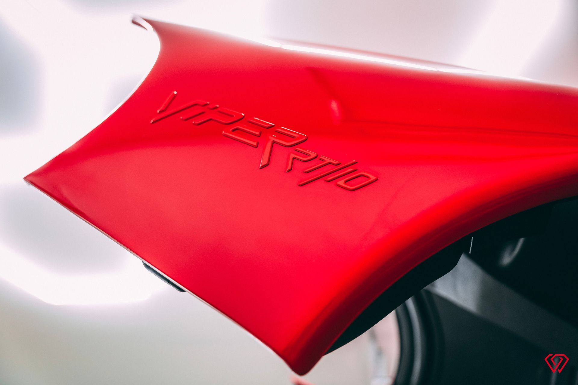 Red car part with 