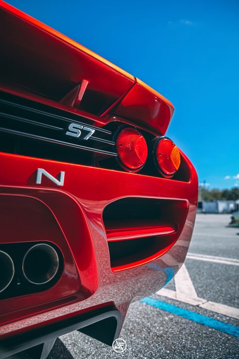 Red Noble S7 sports car rear with the 
