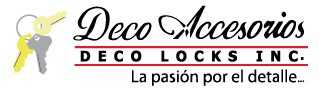 Un logotipo para deco accesorios deco locks inc.