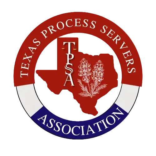 A logo for tpsa with a texas flag in the background.