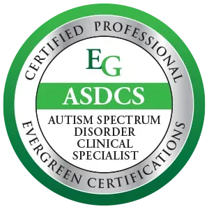 A certified professional logo for eg asdcs autism spectrum disorder clinical specialist