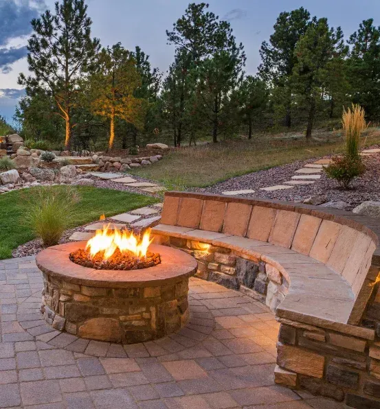 backyard fire pit installation richmond ky
