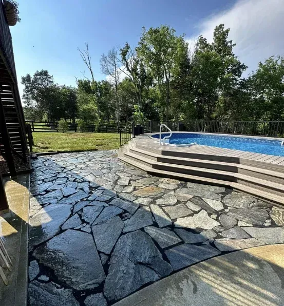 concrete paver pool deck richmond ky