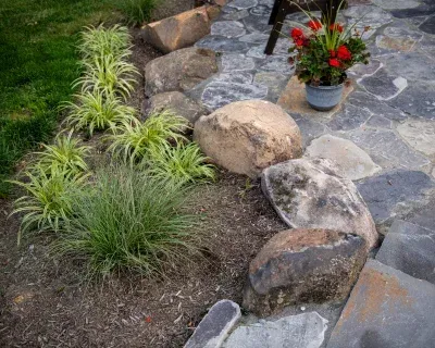 decorative boulder landscape feature richmond ky