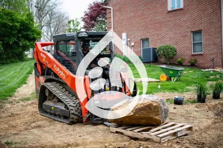 decorative landscape boulders installation richmond ky