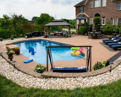 modern paver pool deck design richmond ky