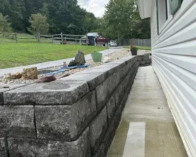 stone retaining wall richmond ky
