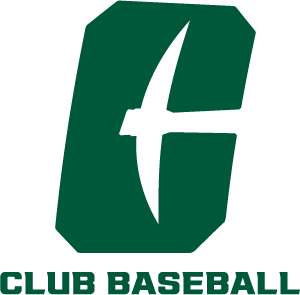 Green stylized “C” logo with the words “CLUB BASEBALL” below it