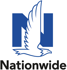 The state auto insurance companies logo is blue and white