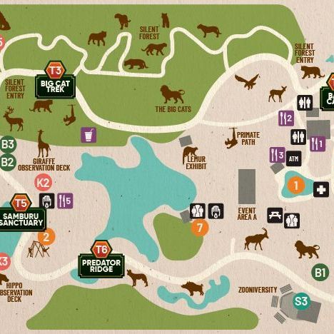 safari niagara interactive map detailing the niagara safari park