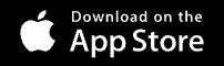 Apple App Store download badge on black background with white Apple logo and text.
