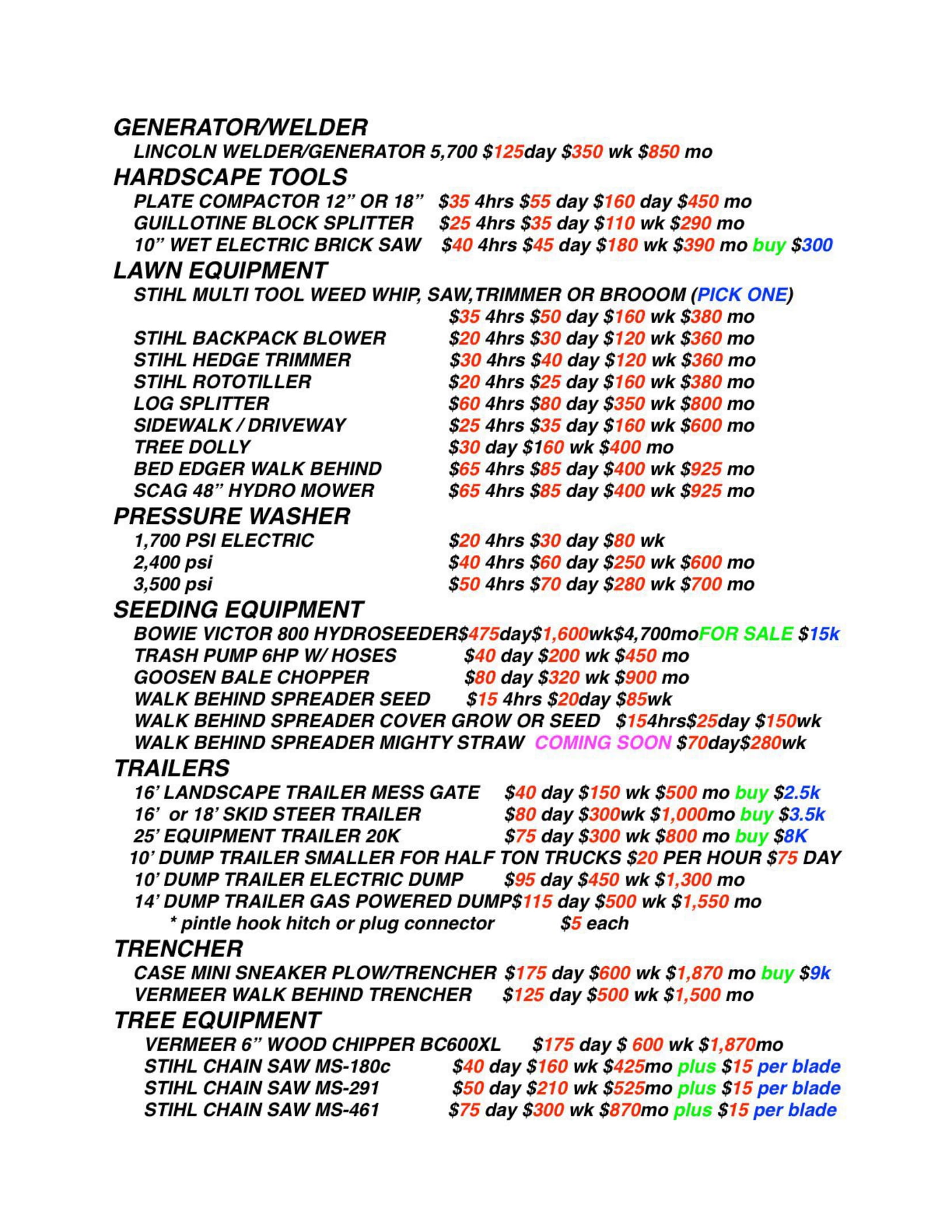 Equipment Rentals Ecoscape Supply Uniontown, OH