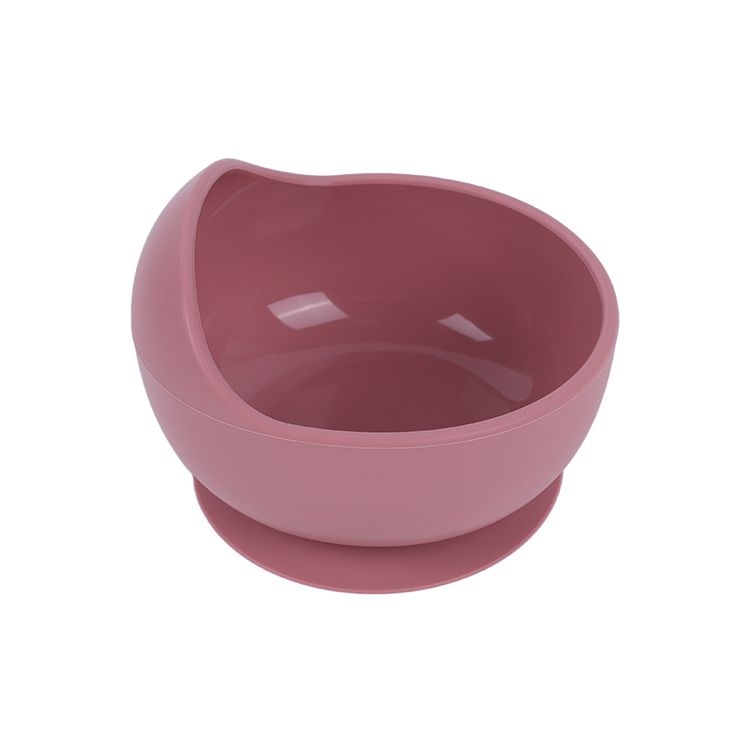 Suction Feeding Bowl BPA-Free Dark Red
